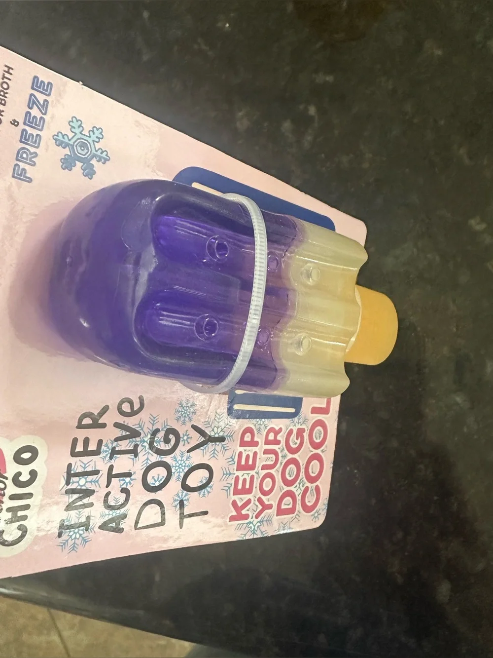 Dog popsicle rubber freeze chew toy NEW